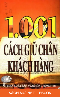 Tải ebook 1001 Cách Giữ Chân Khách Hàng EPUB MOBI PDF cho kindle, ebook miễn phí, download ebook