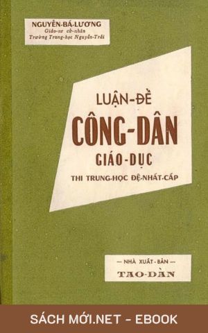 Tải ebook Luận Đề Công Dân Giáo Dục PDF/MOBI/EPUB/AZW3