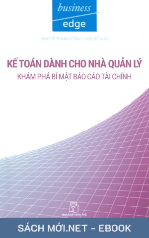 Tải ebook Kế Toán Dành Cho Nhà Quản Lý PDF/EPUB/MOBI/AZW3